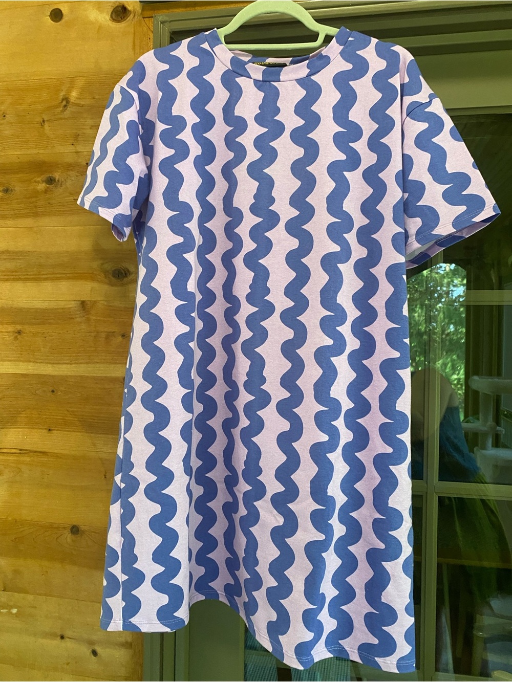 Tee Dress in Squiggle